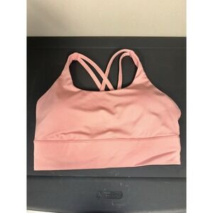 Pink Avia Padded Bra Size Medium Strappy Sports Bra